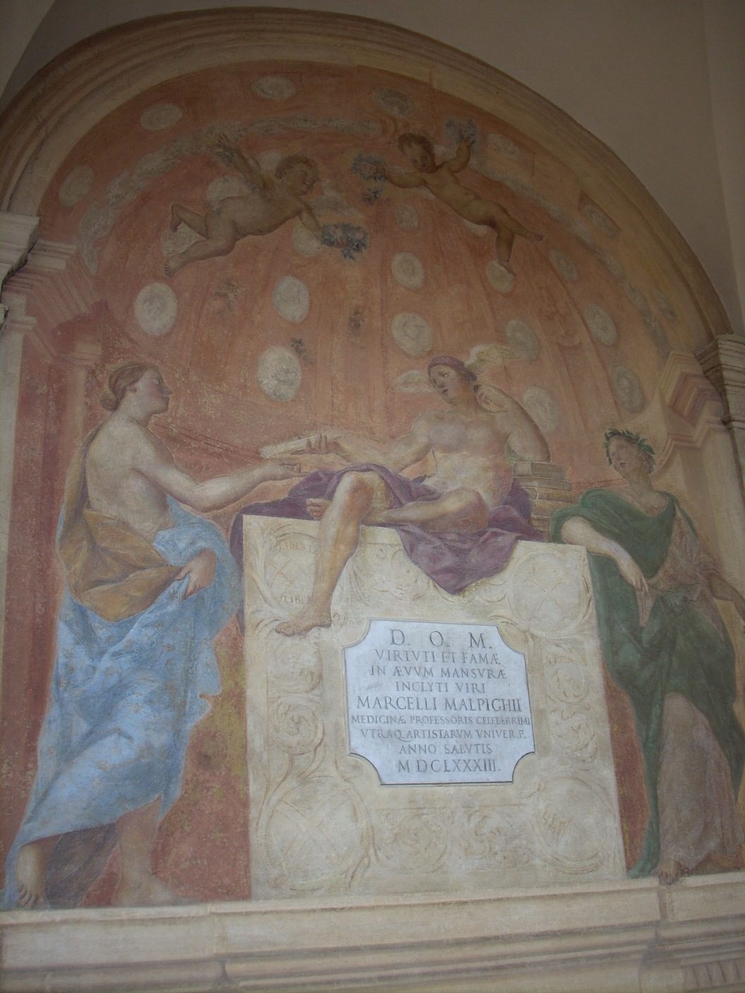 Marcello Malpighi's memorial, Palazzo dell'Archiginnasio, Bologna - 02.JPG
